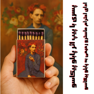 پسری با پیپ اثر پابلو پیکاسو :ادای احترام ماسترو رحیمی به پابلو پیکاسو